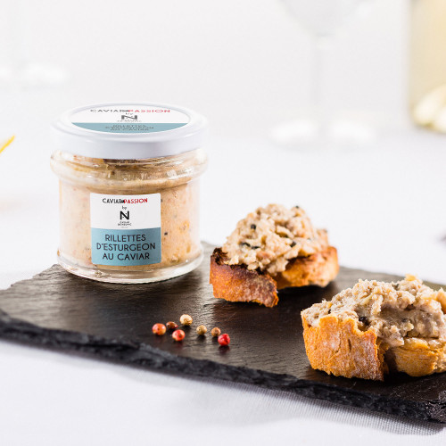 Smoked Sturgeon Rillettes STURGEON RILLETTES WITH CAVIAR