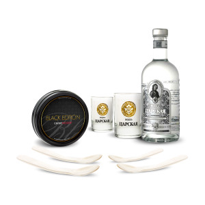 Coffret Vodka & Caviar Black Edition